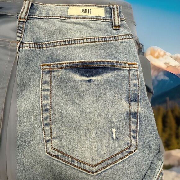 PANTS WOMEN Profile High Rise Skinny Jeans Size 09 Blue W30” L38.5” Rise11” - Picture 8 of 11